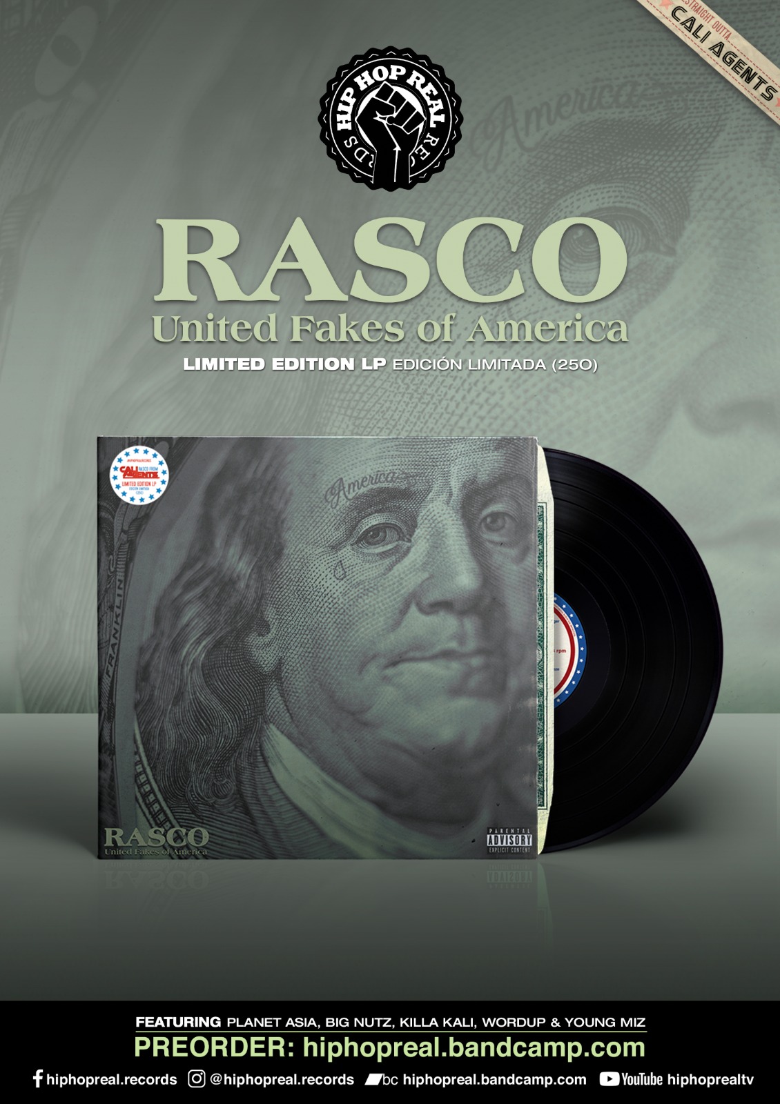 HIP HOP REAL RECORDS presenta «United Fakes of America» de RASCO